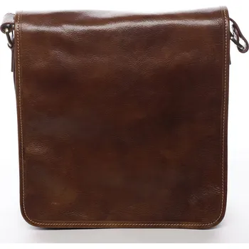 Kabelka Kožená crossbody taška hnědá - Delami Mason hnědá
