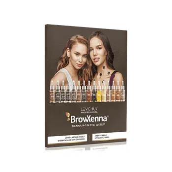 Barva na řasy a obočí Brow Xenna Vzorník barev