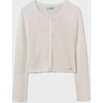 Dívčí svetr Dívčí svetr Mayoral 6338 smetanový, zlatý barva: smetanová, Rozměr: 152 (12 let)