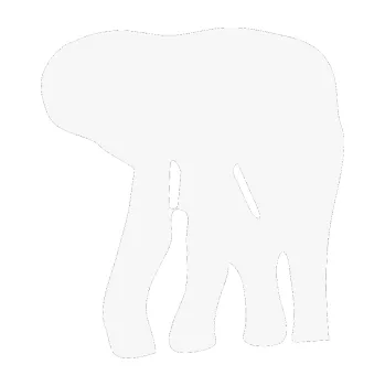 Samolepící dekorace Slon 016 levá (09 - bílá) SAMOLEPKA NA AUTO, NÁLEPKA, FÓLIE, POLEP, TUNING, VLASTNÍ TEXT, TISK, AUTOSAMOLEPKY.cz, POLEPY, OBRÁZEK, LOGO, 3D STICKERS