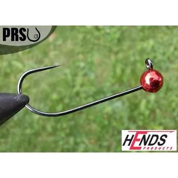 Rybářský háček Tungstenová hlavička bez protihrotu Hends velikost 6 barva Metal Red - 0,4g
