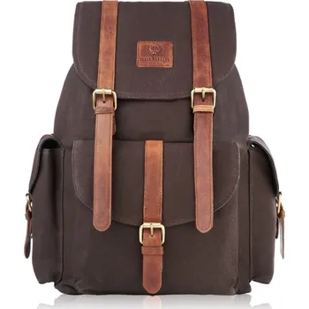 Paolo Peruzzi Pánský batoh do práce i do školy PERUZZI; hnědá