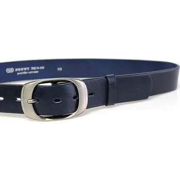 Opasek PENNY BELTS Kožený opasek 72NKS-59 modrý - 105 cm
