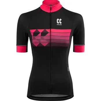 cyklistický dres Dres na kolo KALAS Motion Z dámský černá-růžová Velikost: 6
