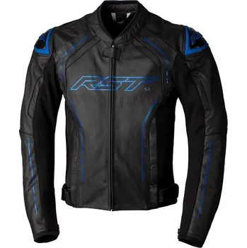 Moto oblečení Kožená bunda RST 2977 S1 Mens CE Black / Blue - L