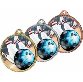 Poháry Bauer Kovová medaile MDL001M08 | Bowling