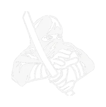 Polep vozidla SAMOLEPKA Ninja silueta pravá (09 - bílá) NA AUTO, NÁLEPKA, FÓLIE, POLEP, TUNING, VLASTNÍ TEXT, TISK, AUTOSAMOLEPKY.cz, POLEPY, OBRÁZEK, LOGO, SAMOLEPKY