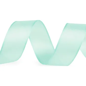 Stuha Stuha 30mm, lesklá s vlascem, mint