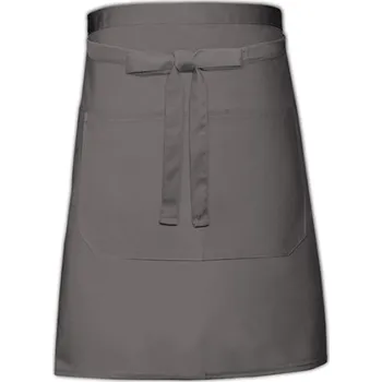 Pracovní zástěra Link Kitchen Wear Pekařská zástěra s kapsou X964T Dark Grey -ca. Pantone 431 90 x 50 cm