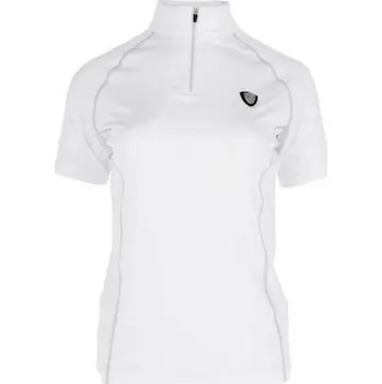 Jezdecké oblečení Tričko Covalliero Valentina bílá velikost 152/158