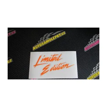 Polep vozidla SAMOLEPKA Limited edition 001 (09 - bílá) NA AUTO, NÁLEPKA, FÓLIE, POLEP, TUNING, VLASTNÍ TEXT, TISK, AUTOSAMOLEPKY.cz, POLEPY, OBRÁZEK, LOGO, SAMOLEPKY