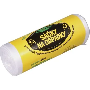 Pytle na odpadky Odpadkové pytle HDPE 16l, 45*52cm, čiré, role 50 ks