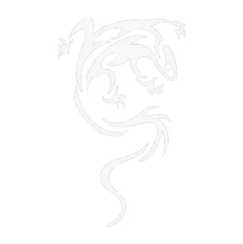 Samolepící dekorace Ještěrka 008 pravá (09 - bílá) SAMOLEPKA NA AUTO, NÁLEPKA, FÓLIE, POLEP, TUNING, VLASTNÍ TEXT, TISK, AUTOSAMOLEPKY.cz, POLEPY, OBRÁZEK, LOGO, 3D STICKERS