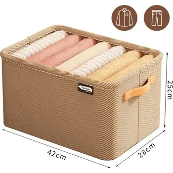 Úložný box Úložný box pro organizaci šatníku - 1 mřížka-Khaki M