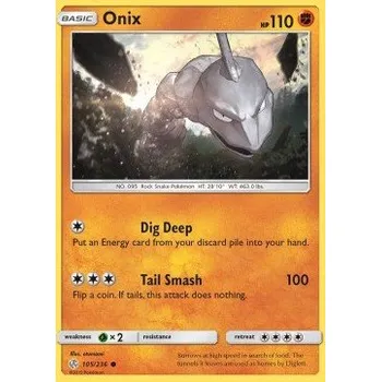 Volný čas Pokémon CEC 105/236 Onix - Cosmic Eclipse Stav: Excellent, Verze: NORMAL