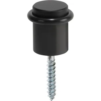 BEMETA Dveřní doraz na zem, nerez, černý 101218010