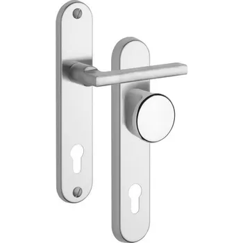 Rostex 802/O Brit bezpečnostní kování - klika-knoflík 90 NerezMatTi