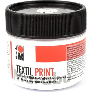 Speciální výtvarná barva Barva na textil, Marabu Textil Print 970, bílá, 100 ml