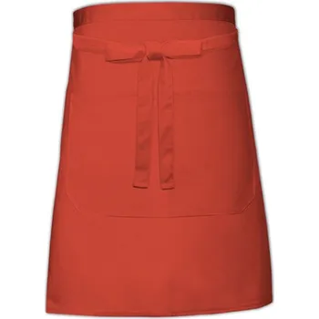 Pracovní zástěra Link Kitchen Wear Pekařská zástěra s kapsou X964T Terracotta -ca. Pantone 4840 90 x 50 cm