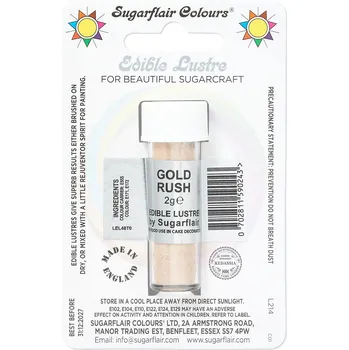 Potravinářské barvivo SUGARFLAIR Gold Rush (Zlatá) - Barva prachová s leskem