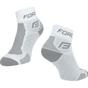 Pánské oblečení Cyklo ponožky FORCE 1 bílá-šedá Velikost: 36-41