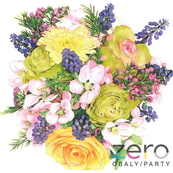 Papírový ubrousek Ubrousky 'Maki' 33x33 cm 3N (20 ks) - jarní květy