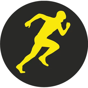 ON-DESIGN Potisk BĚŽEC Barva: fluorescenční žlutá, Velikost motivu: A4