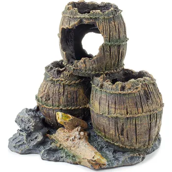 Dekorace do akvária Happet Staré pivní sudy - Dekorace do akvária