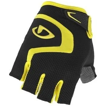 Cyklistické rukavice Cyklistické rukavice GIRO Bravo žlutá-černá Velikost: L
