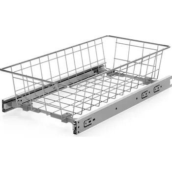 Šatní skříň In-Design Šatní koš na oblečení s plným výsuvem výška 120 mm stříbrná Šířka koše (mm): 235 mm, Minimální nastavitelná šířka: 250 mm, Maximální nastavitelná šířka: 310 mm