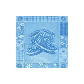Papírový ubrousek Ubrousek, modré bačkůrky, 1 ks