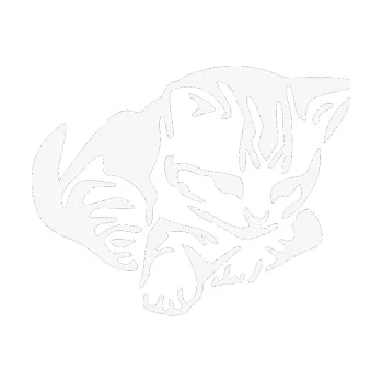 Samolepící dekorace SAMOLEPKA Koťátko 003 pravá (09 - bílá) NA AUTO, NÁLEPKA, FÓLIE, POLEP, TUNING, VLASTNÍ TEXT, TISK, AUTOSAMOLEPKY.cz, POLEPY, OBRÁZEK, LOGO, SAMOLEPKY