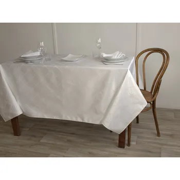 ubrus HEDVA ČESKÝ BROKÁT Ubrus Odaska mřížka bílá Rozměr ubrusu: standard 120x140