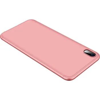 Ochranný 360° celotělový plastový kryt pro Samsung Galaxy A10 A105F - růžový