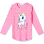 Dívčí tričko - KUGO HC0746, světle růžová Barva: Růžová světlejší, Velikost: 80