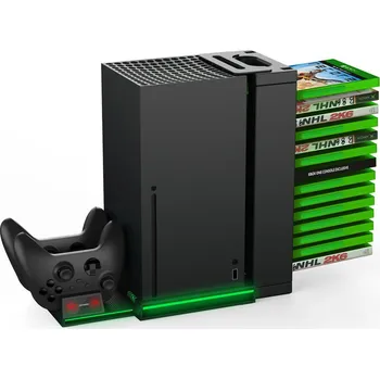 Herní konzole DOBE TYX-0667 Multifunkční Dobíjecí Stanice pro Xbox Series X, nová