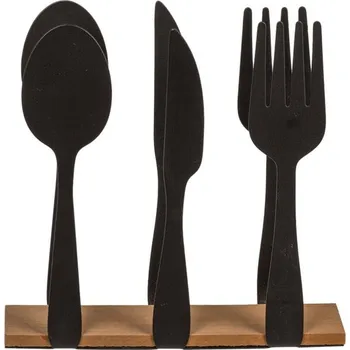 Držák na ubrousky ve tvaru příborů