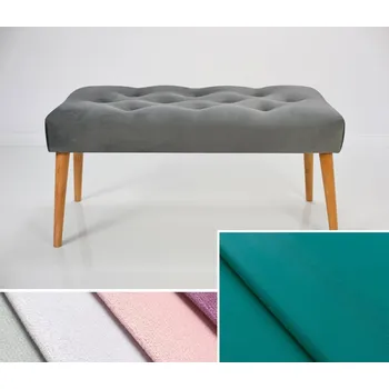 Čalouněná lavice DARINA 110x30x42 cm, barva tyrkysová