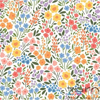 Papírový ubrousek Ubrousky 'Daisy' 33x33 cm 3N (20 ks) - jarní louka