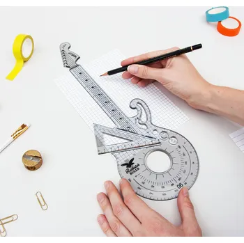 Penál pravítko SUCK UK - ROCKSTAR GUITAR