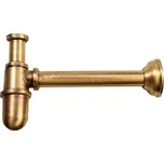 Reitano Rubinetteria RETRO umyvadlový sifon 1'1/4, odpad 32 mm, bronz 9596