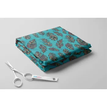 Softshell zimní, Peříčka a mandaly Barva: Tyrkysová