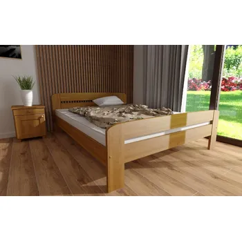 Postel Postel z masivu borovice Bohdana 160x200 olše + rošt ZDARMA