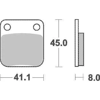 Motodíl Brzdové destičky TRW Lucas přední KAWASAKI KLX 150 L rok 14-18
