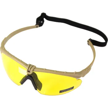 NUPROL NUPROL ochranné brýle BATTLE PRO'S (s vložkou), žlutá skla - Písková