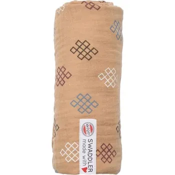 Přebalovací podložka LODGER Swaddler Muslin Knot Xandu 120x120cm Honey
