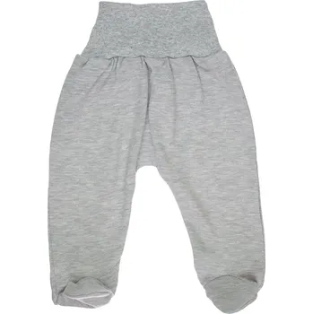 Kojenecké oblečení Kojenecké bavlněné polodupačky - šedý melír 62