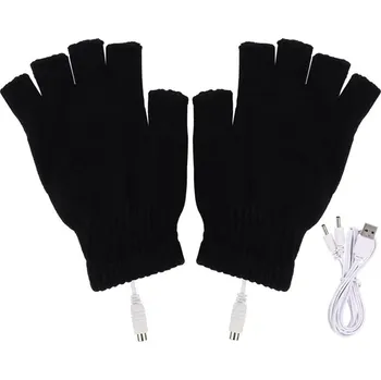 Moto oblečení Vyhřívané rukavice | USB rukavice - různé barvy - černé