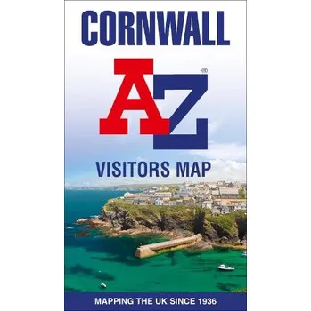 Cizí jazyk Cornwall A-Z Visitors Map - A-Z Maps