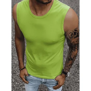 Pánské tričko Pánské tričko bez rukávů zelené Dstreet RX4917